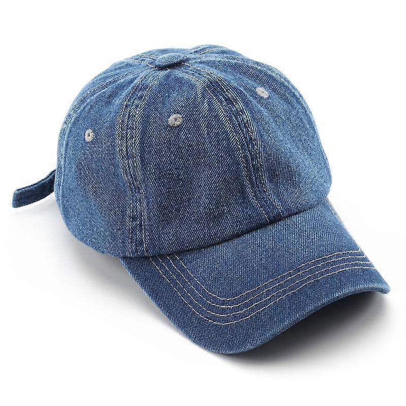 Baseball cap Solid color light plate cowboy couple baseball cap Outdoor sun shield cap