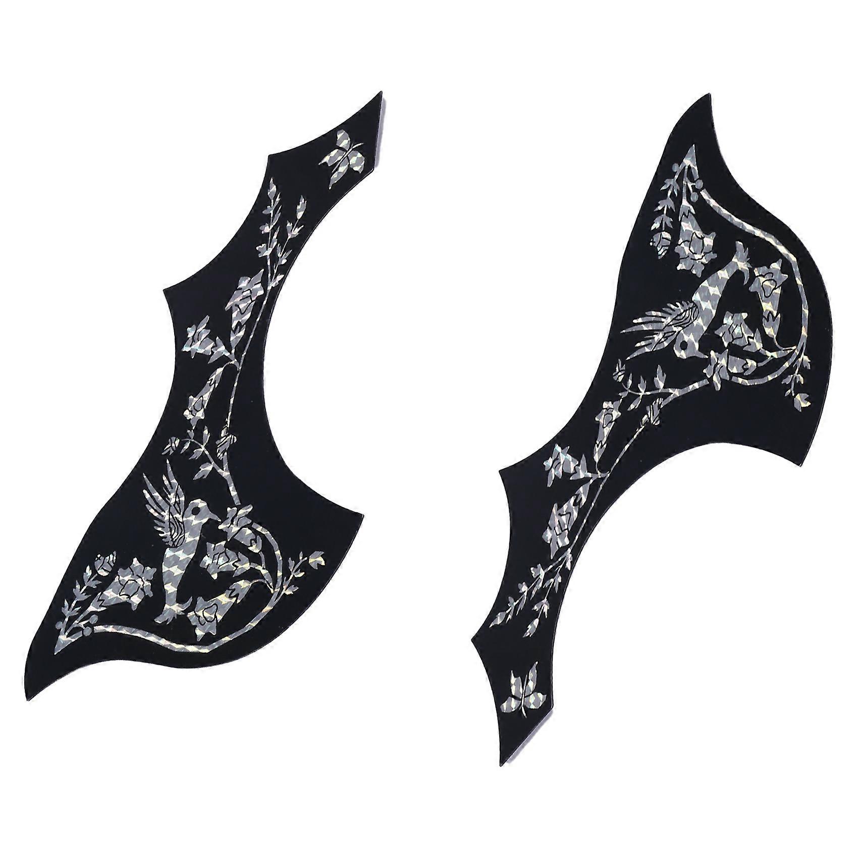 2Pcs Guitar Pickguard Anti-Scratch Guard Plate Self-Adhesive Pick
