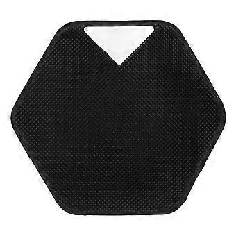 Bath Brush Multifunctional Polygonal Soft Efficient Cleaning Silicone Scrubber for Bathing Dishwashing Black
