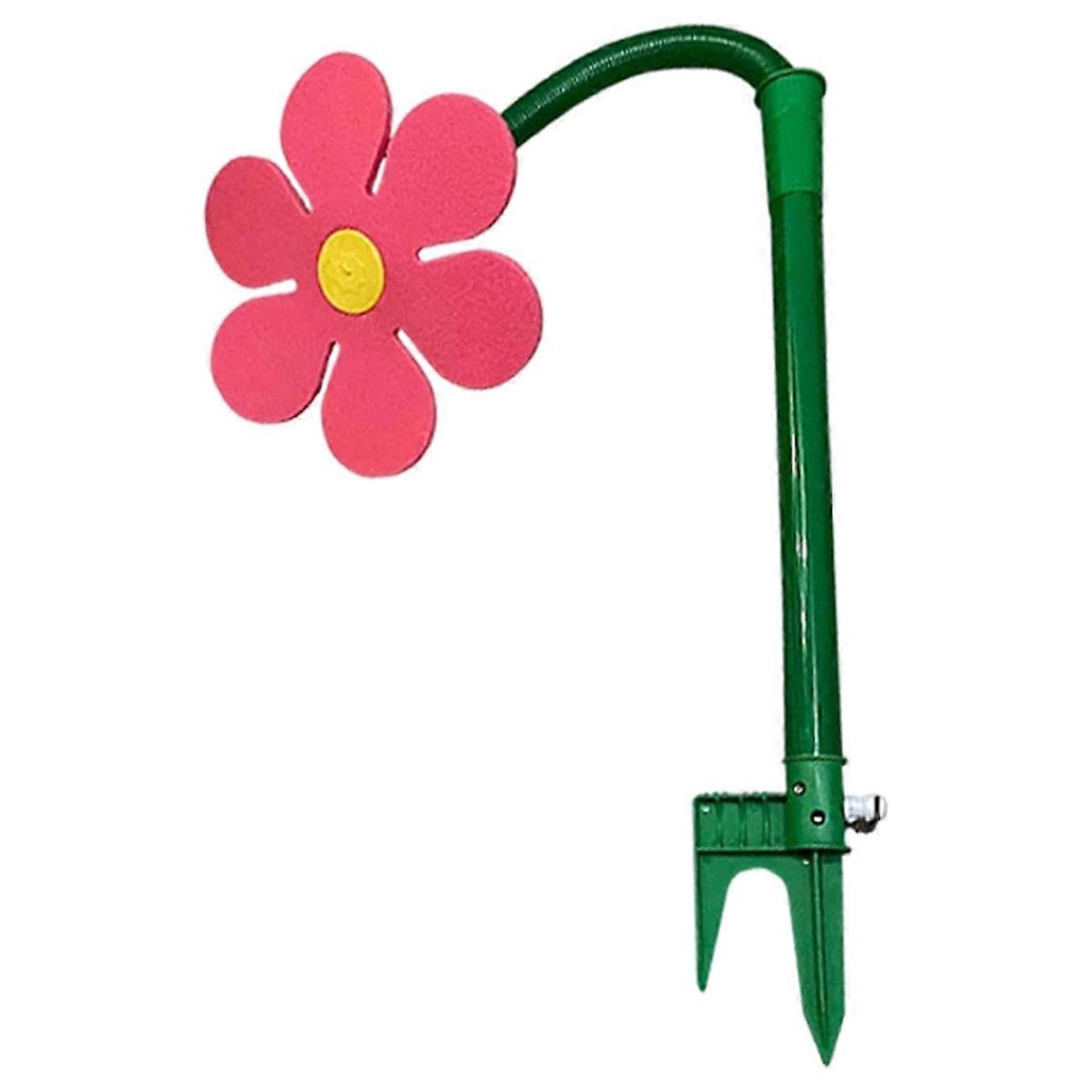 Dancing Daisy Sprinkler Lawn Watering Sprinkler Sprayer, Red