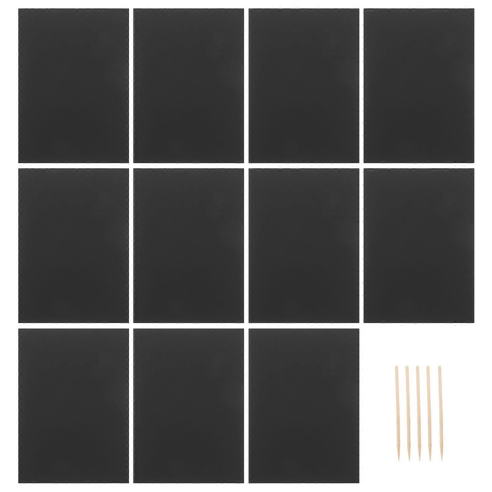 55PCS Children Scratch Paper Scratching Drawing Painting Papers Creative Scratch Drawing Paper Set Black (50 Sheets, 5 Bamboo Pens)