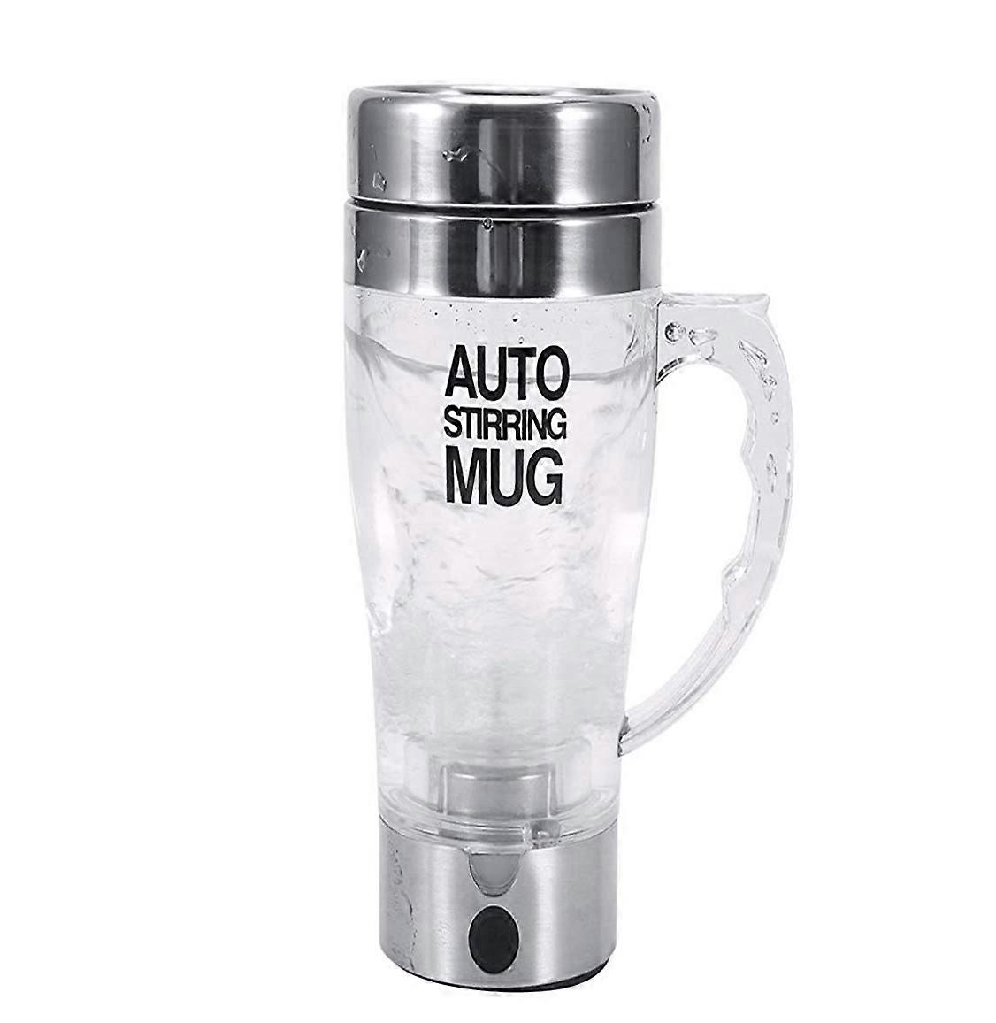 Multipurpose Mixer Auto Stir Stainless Steel Transparent Mug for Coffee
