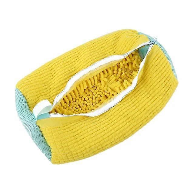 Shoe Washing Machine Bag - Reusable Cotton Laundry Net with Zip Closure, Anti-Deformation Design for All Shoe Types and Sizes