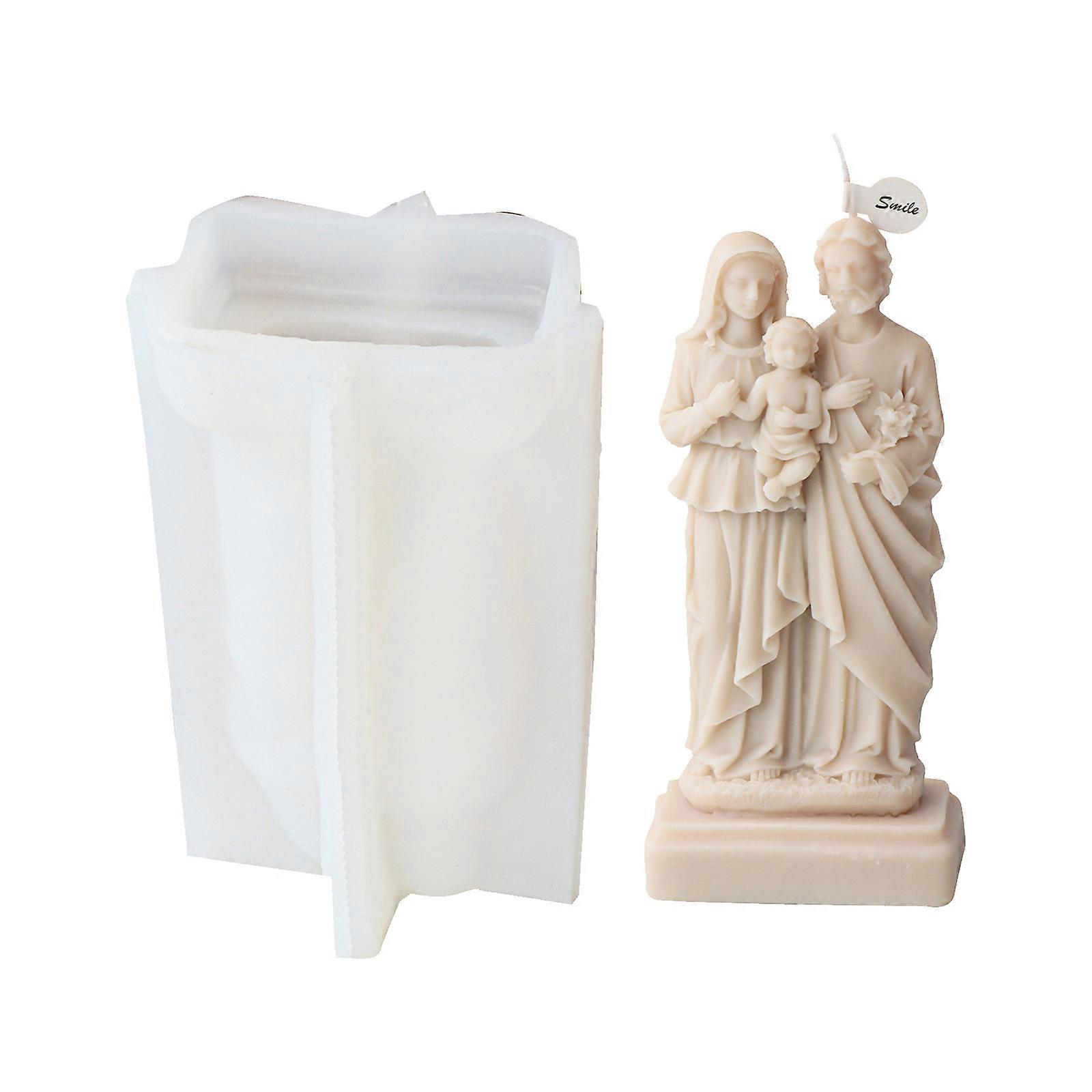 Jesuses Silicone Mould for Soap Cake Chocolate Mold DIY Candle Making Resin Mold Casting Gypsum Molds for DIY Enthusiast