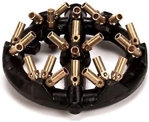 20 Tips Jet Burner Natural Burner Head Assembly with Brass Tips for Kitchen Cookers – Durable Replacement Component