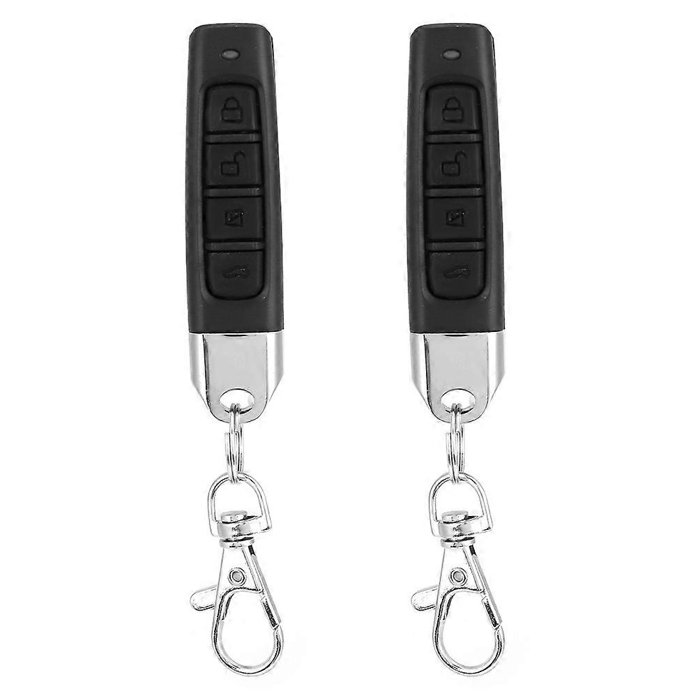 2pcs 4-Button Copy Type Learning Code 433MHZ Electric Door Remote-Control