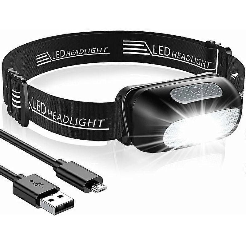 Super Bright Adjustable Waterproof Rechargeable Headlamp