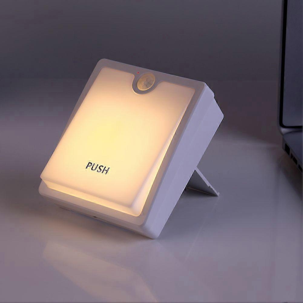 USB Rechargeable Motion Sensor LED Light Adjustable Bed Lamp Bedroom Night Lights (Warm White)