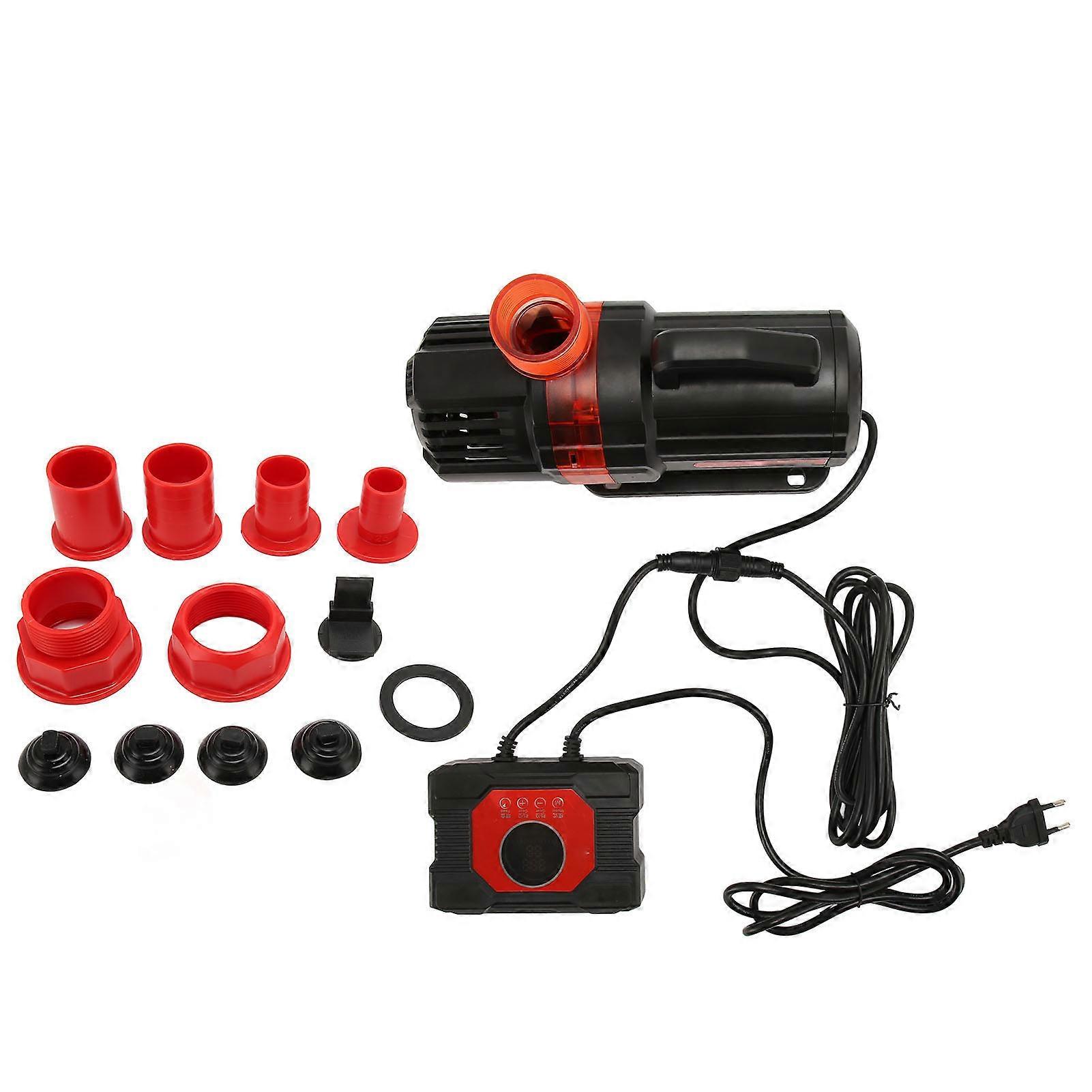 Submersible Aquarium Flow Adjustable Quiet Variable Frequency Fish Tank Filter Water Pump with LED Display 220‑240V EU Plug