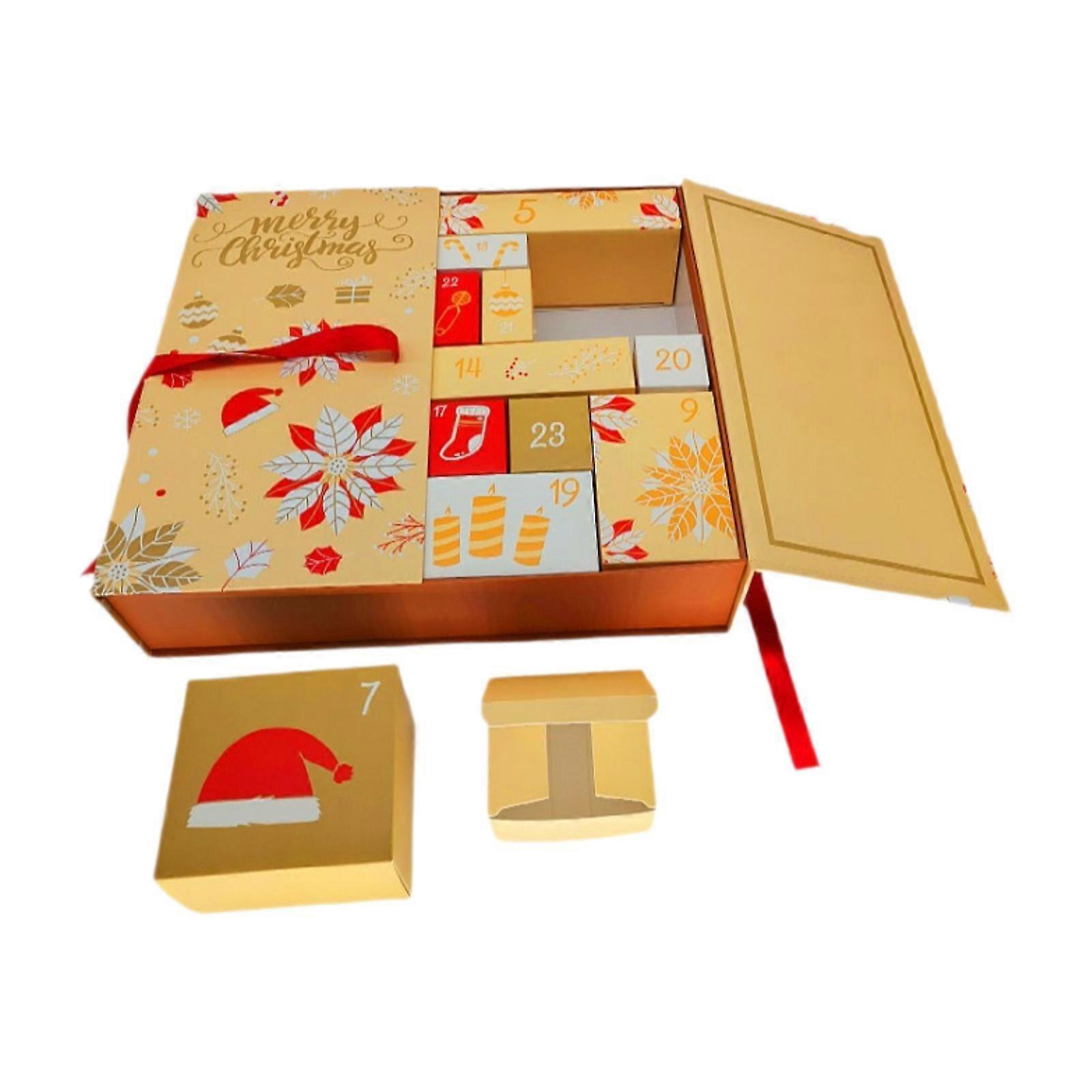 Empty Christmas Calendar Box 24 Days Advent Treasure Box
