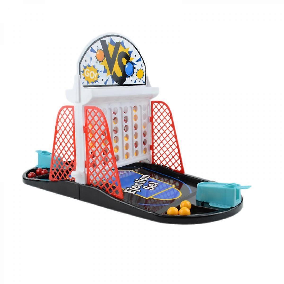 Basketball Shooting Game, 2-Player Finger Shoot Desktop Table Basketball Games Classic Arcade Double Ejection Basketball Hoop Set