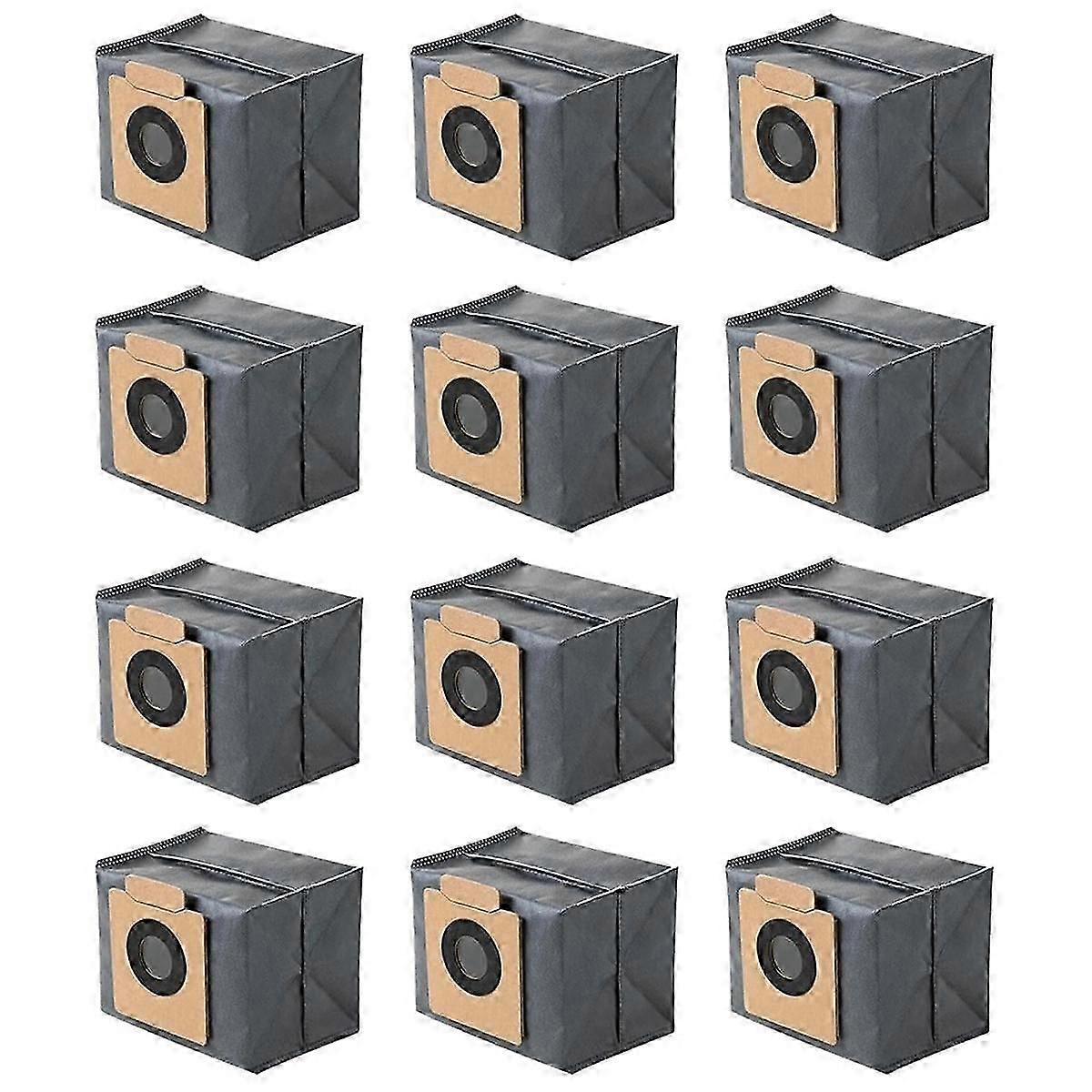 12 Pack Replacement Dust Bags for X8 Pro Robot Vacuum Self-Empty Station Accessory