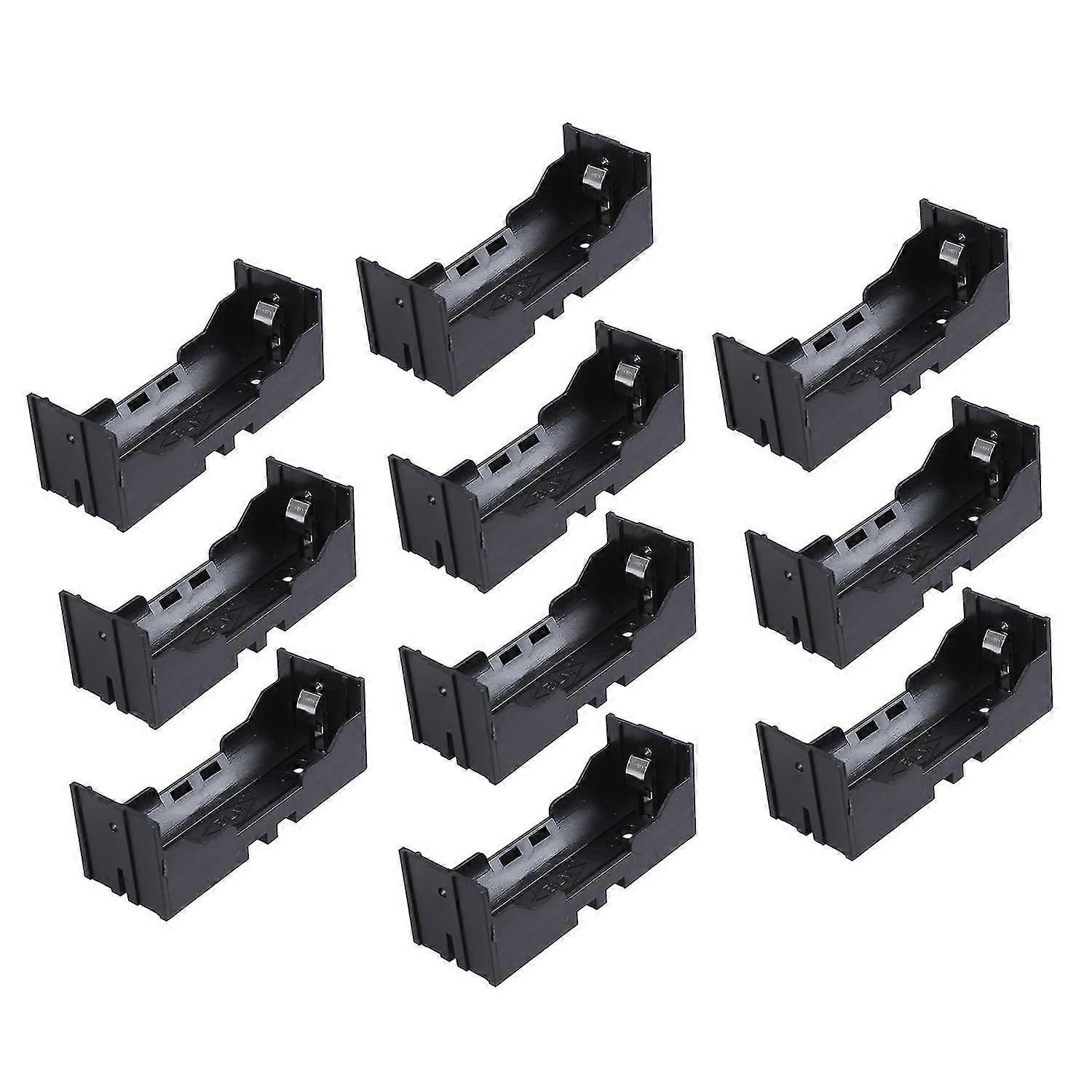 Plastic Single 26650 Battery Holder Case Storage Box 10Pcs