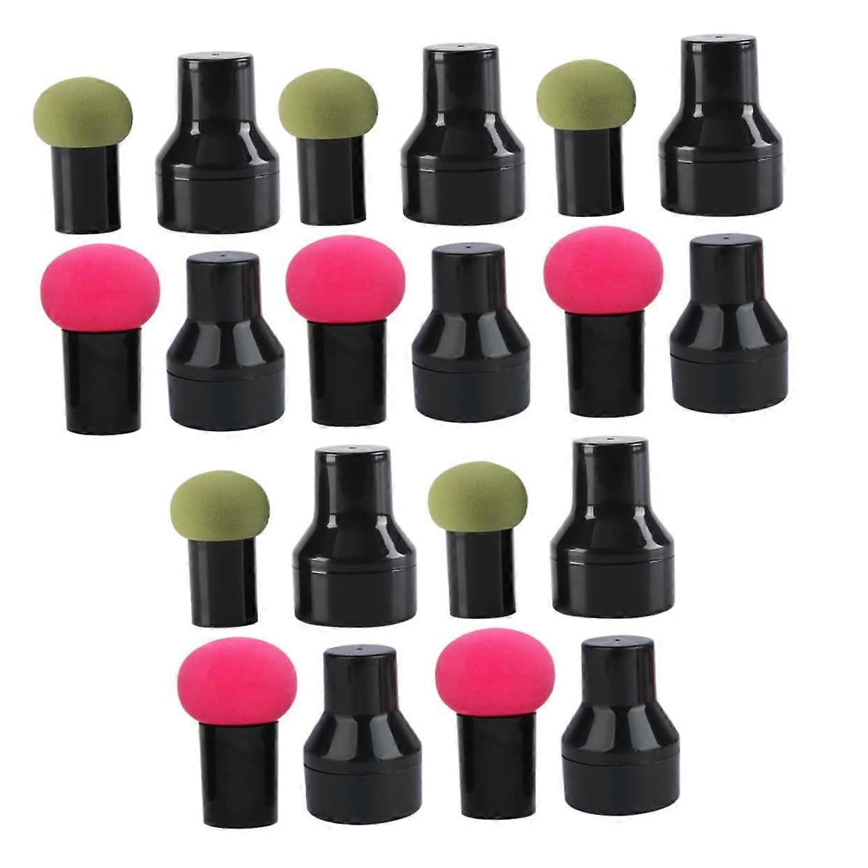 Latex Mushroom Round Makeup Sponge Puff - 30 Sets for Foundation, Blending, and Buffing Cosmetics, Soft Material