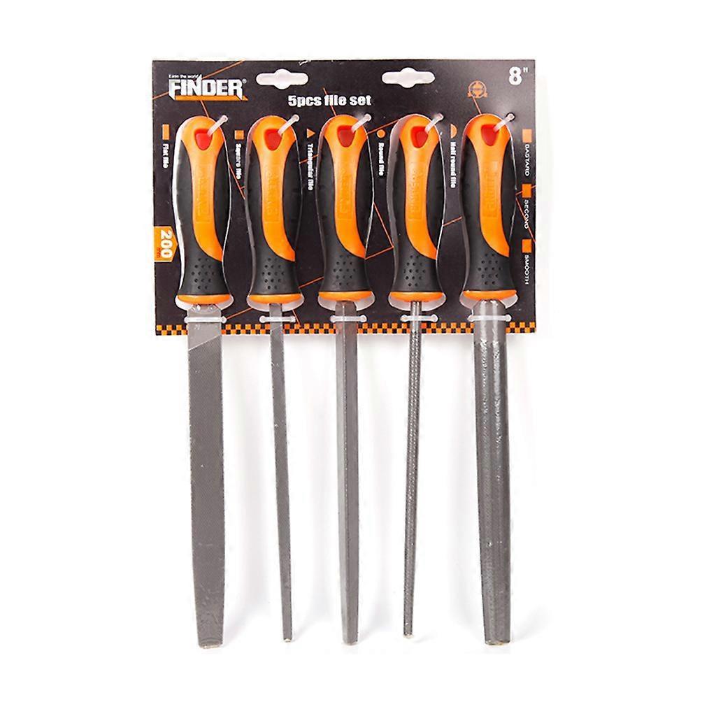 Workshop File Set Including Flat Round File Round File Triangular File for Key Files for Workshop/Woodwork/DIY