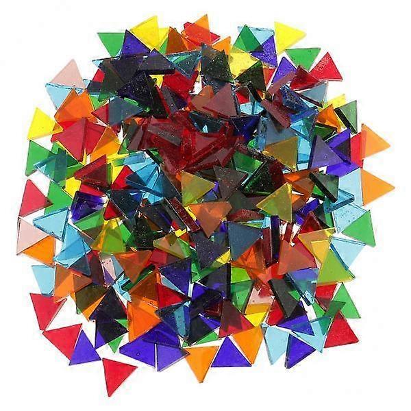 3X Colorful Puzzle Tiles Square Rhombus for Ornaments