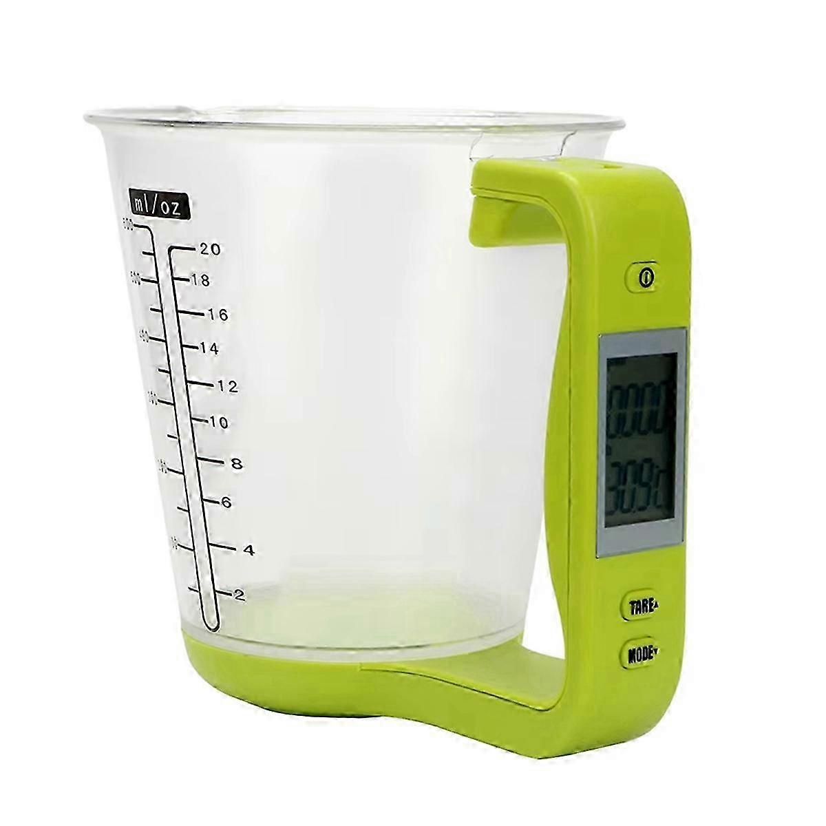 Kitchen Scale Digital Measuring Cup Scale Electronic Temperature Measuring Cup Kettle Scale Beaker with LCD Display