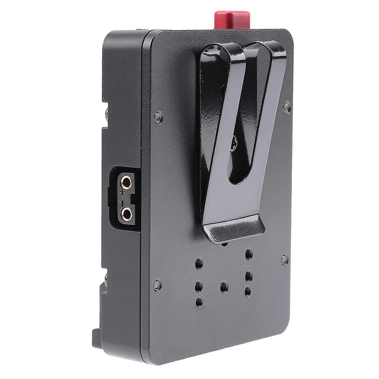 V Mount Battery Plate Adapter V-Lock 14.8V for DC Jacks D-tap Sockets V Mount Plate for Camera Moniitor LED Light