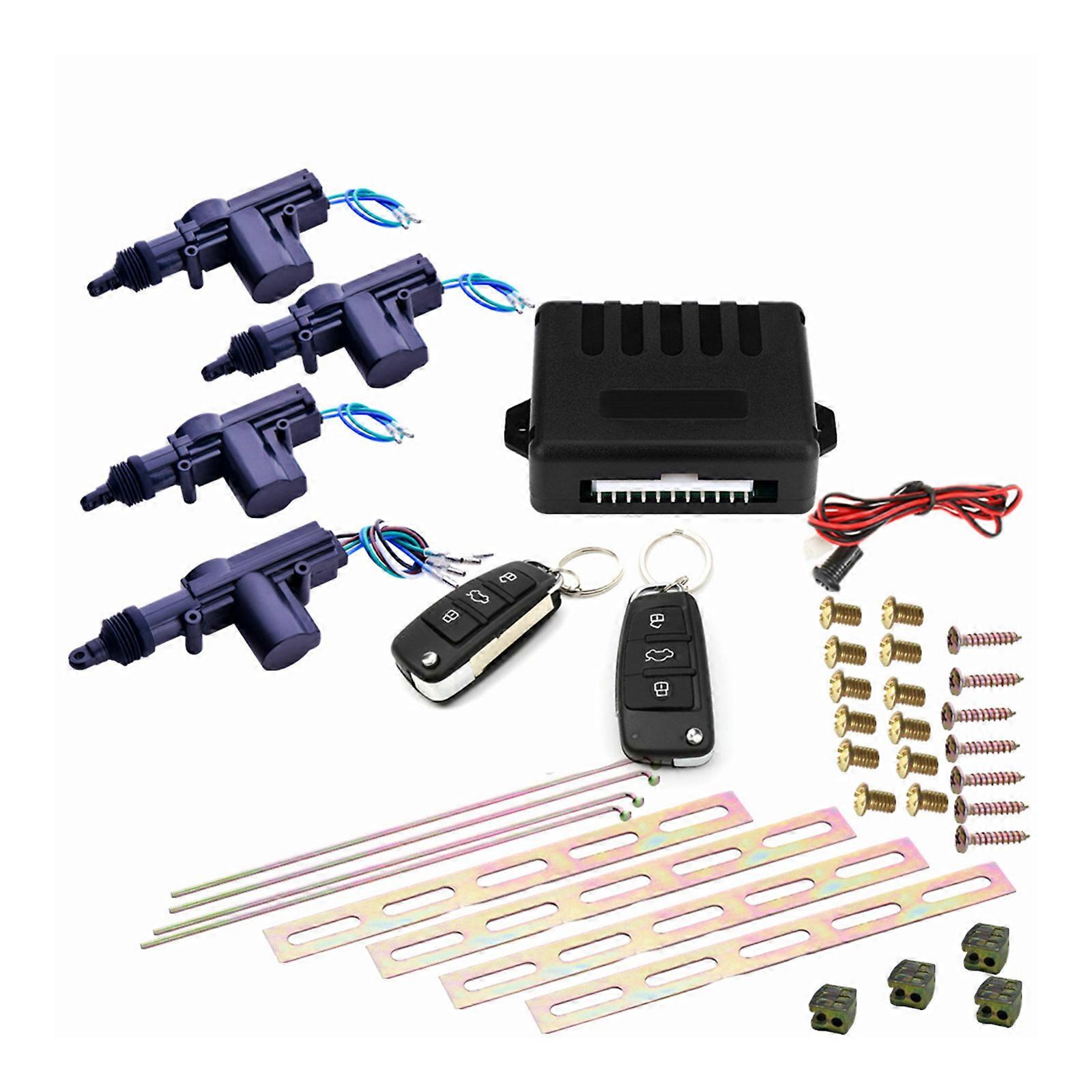 12V Automotive Central Locking set with Remote Controllers Central Vehicle Locking set for Secure & Quick Vehicle Entry