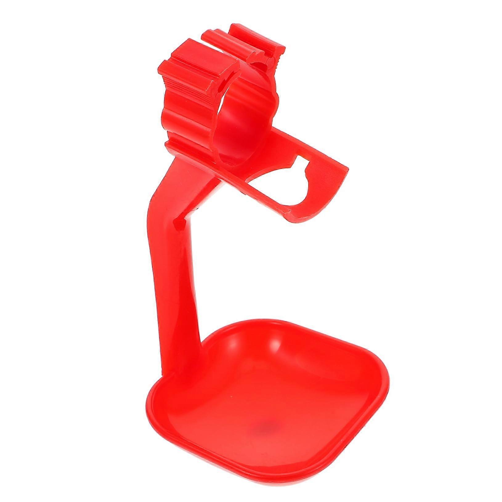 Chicken Drinking Cup 10-Pack Plastic Red For Poultry And Pigeons, Poultry Drinking Cup Accessory