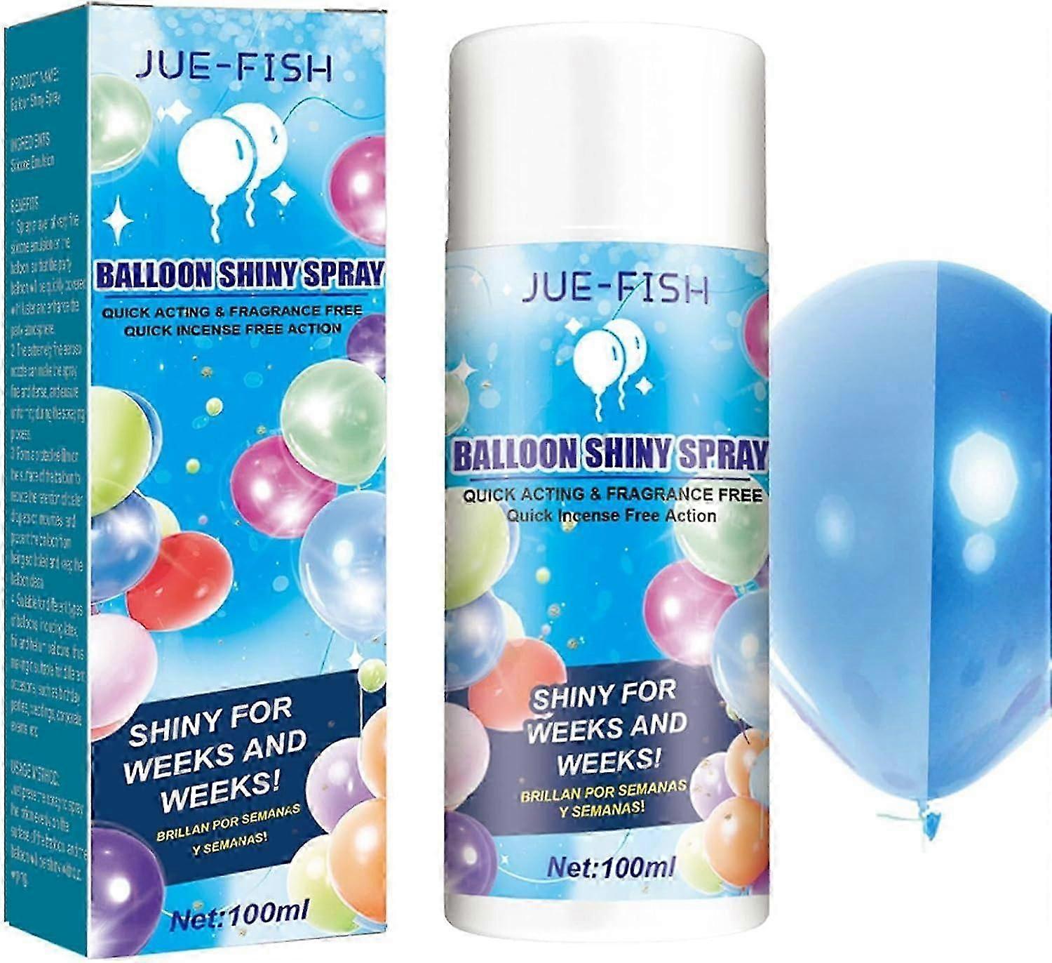 Shine Spray for Balloons, Latex Balloon Shine Spray, Lasting and Shine Balloon Brightener Spray, Balloon High Shine Spray Dcor