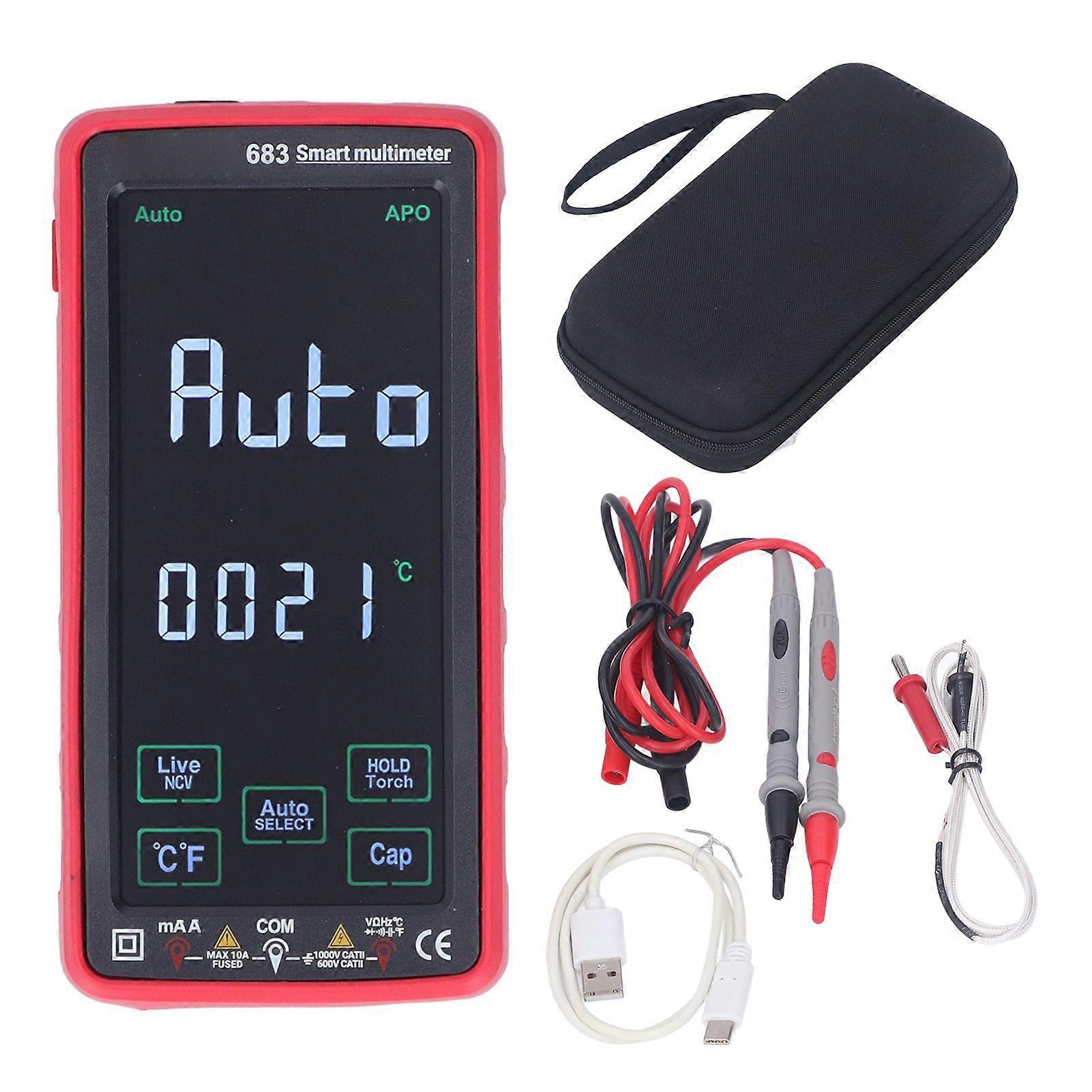 High quality  683 (Touch Screen) ANENG Full Screen Multimeter Digital High