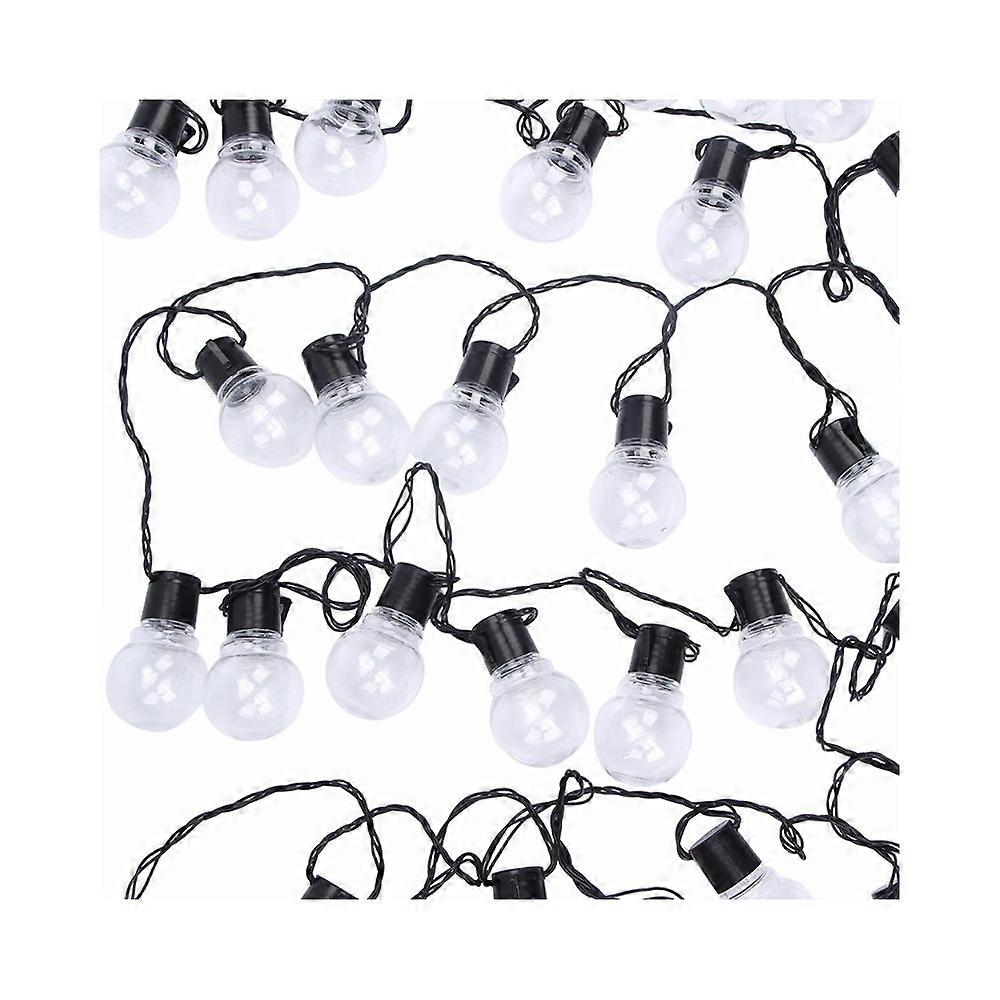 Retro Transparent Ball Hook Bulb String Lamp (without Battery)