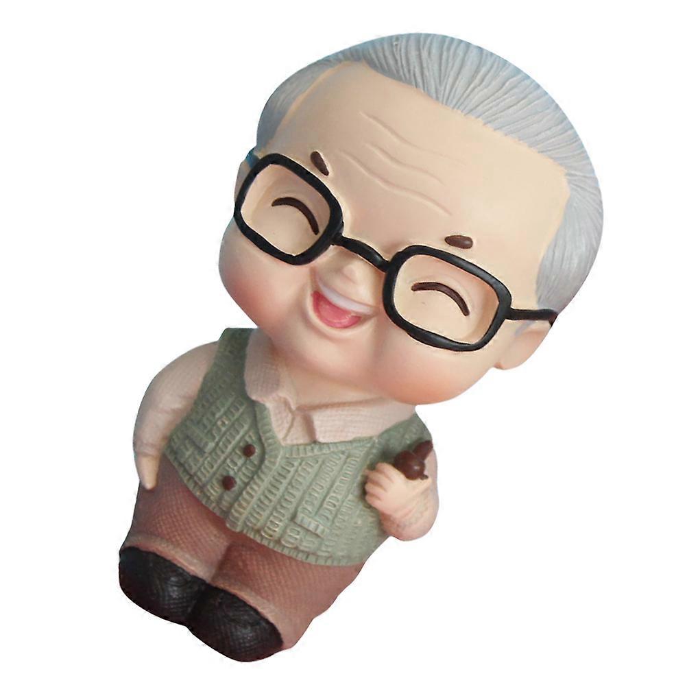 Classic Old People Figurines, Stylish Ornaments for Cake or Office Use