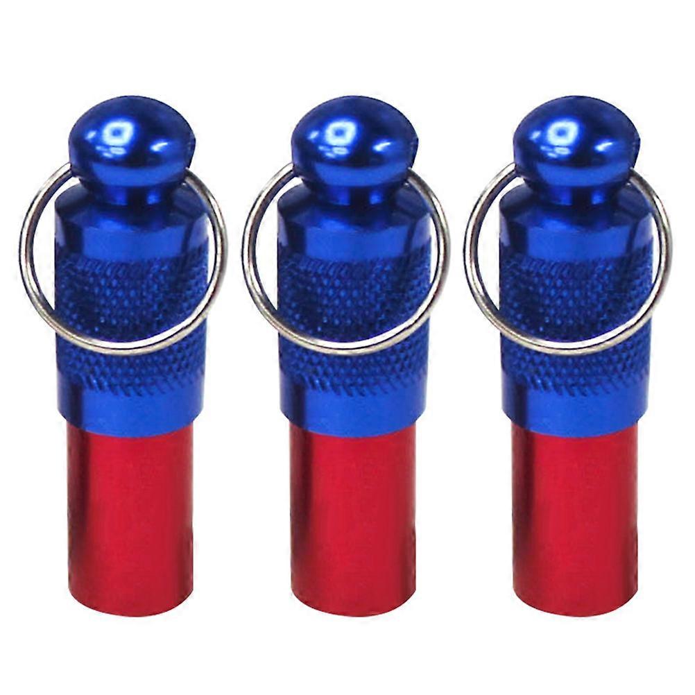 3pcs Pet ID Tags Barrel Tube Collars Puppy Name Address Identity Label Pendant