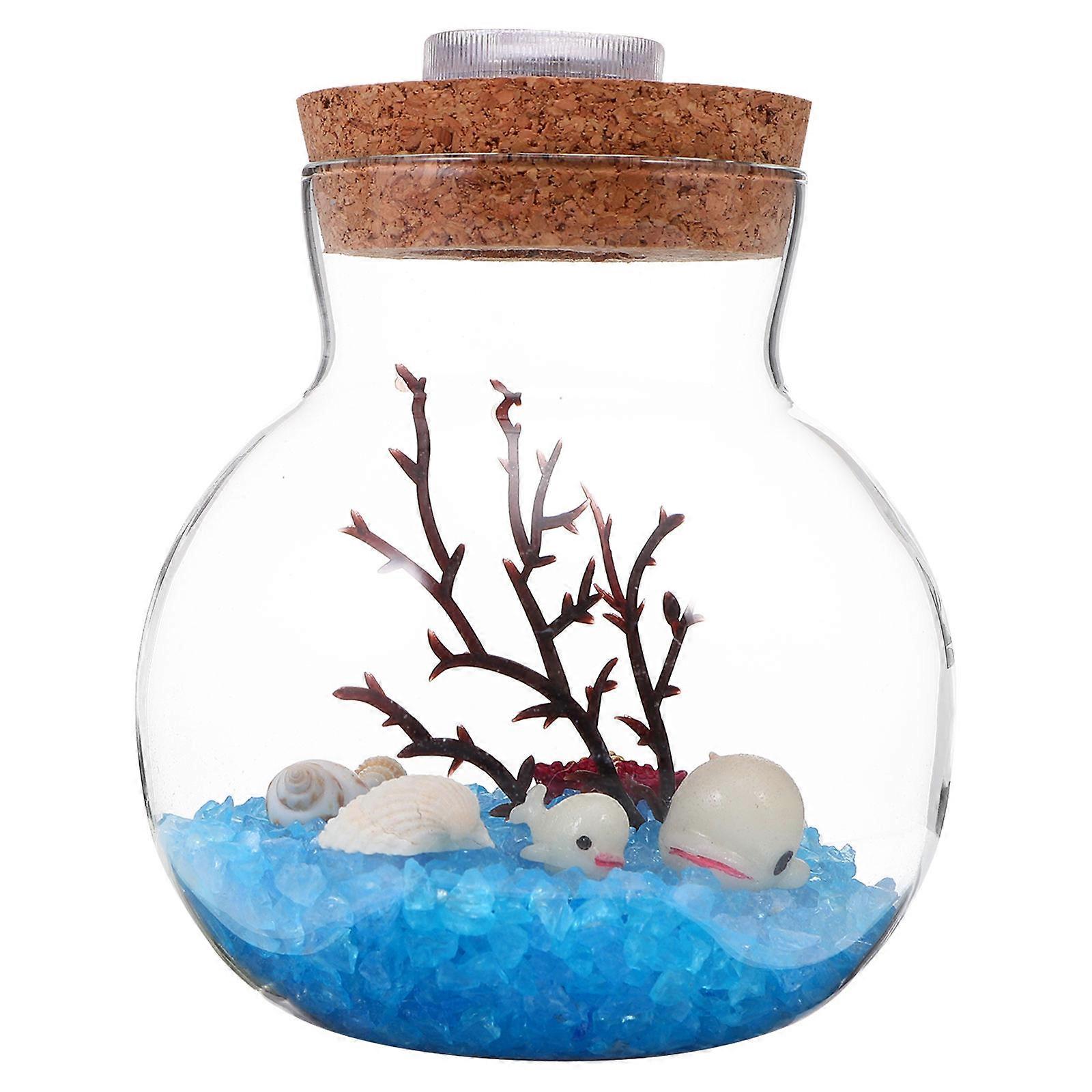 Seaside Ornaments Micro Landscape Bottle Store Decoration High Borosilicate Glass 1 Set