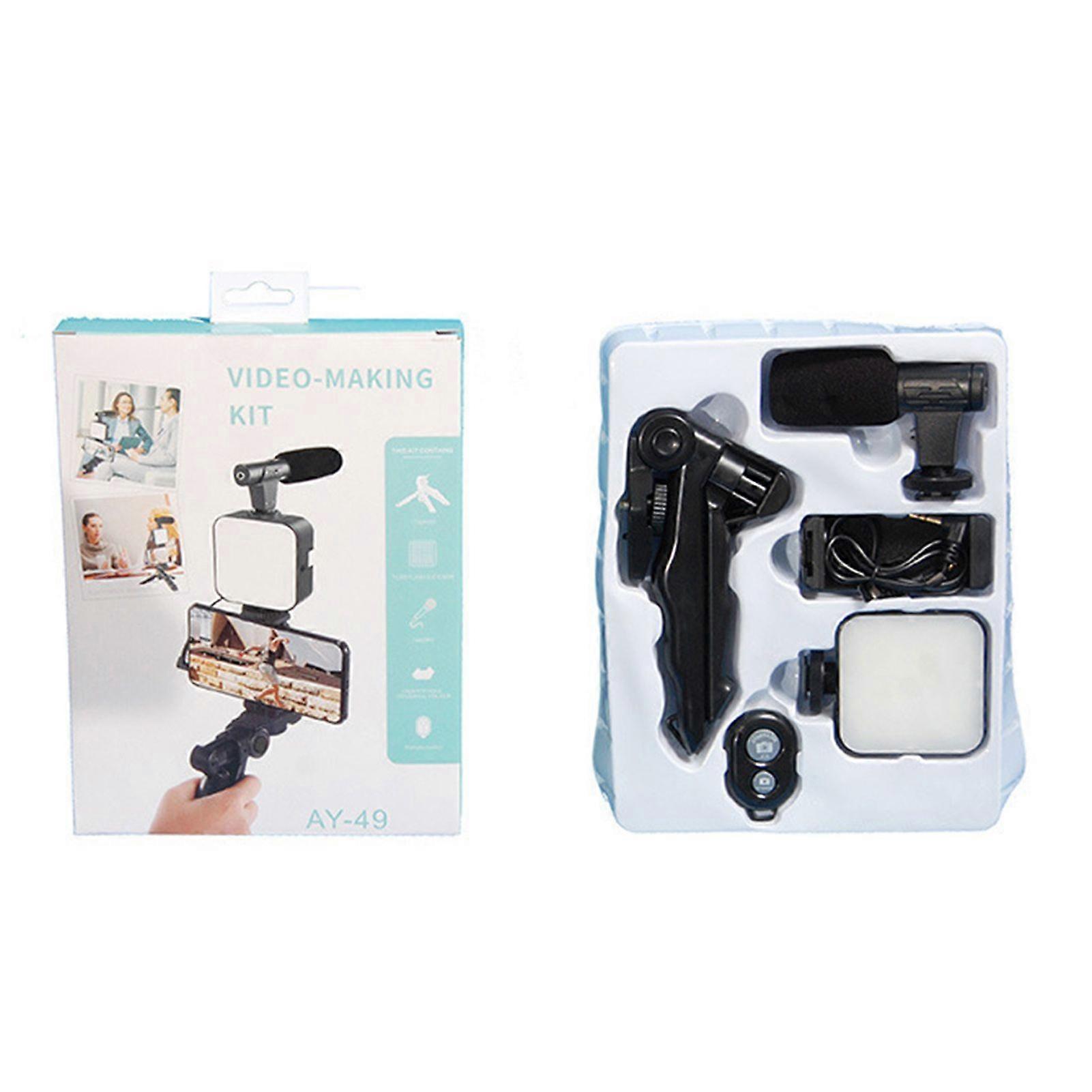 Desk Photography Light Dimmable Rotatable Energy Saving Portable Handheld Fill Light for Live Photo Video Single Button