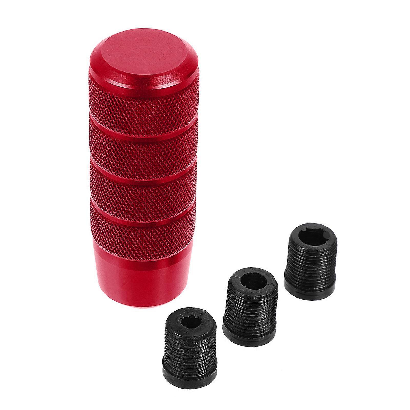 Gear Shifter Knob Red Durable Aluminum Alloy for Car with Easy Install Feature