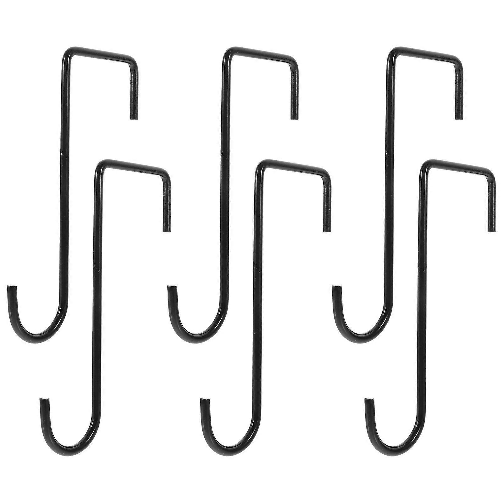 Iron Hook 6Pcs 6.3x2.6in Curved