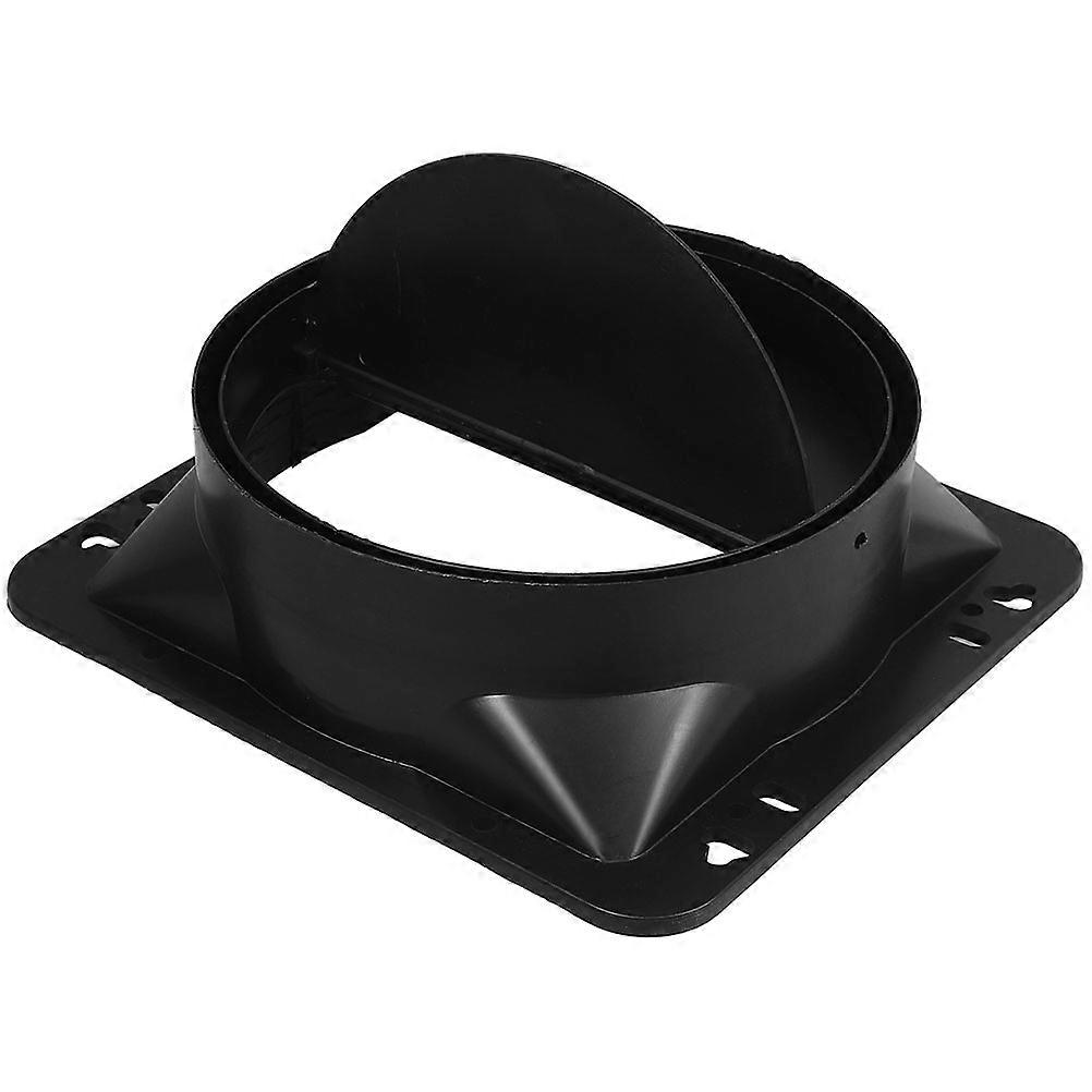 Exhaust Adapter Connector Range Hood Check Valve Kitchen Use Black 21.00X18.50X6.00cm Backflow Prevention 1Pack