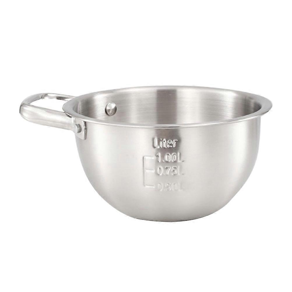 Mixing Bowl Stainless Steel for Cooking Baking 20cm Inner Diameter Salad Preparation Cold Noodle Bowl 1Set