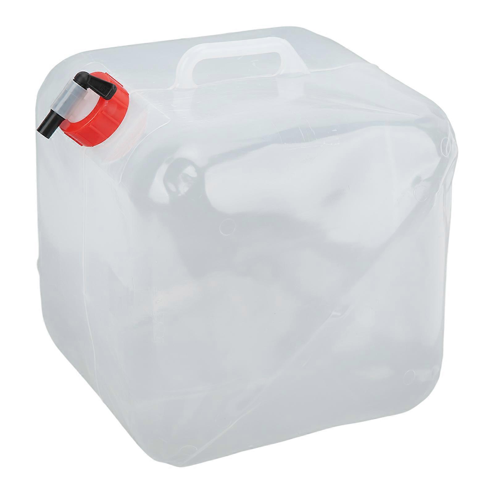 10L Collapsible Water Container Portable Plastic Water Bottle with Faucet Screw Cap for Travel Kitchen