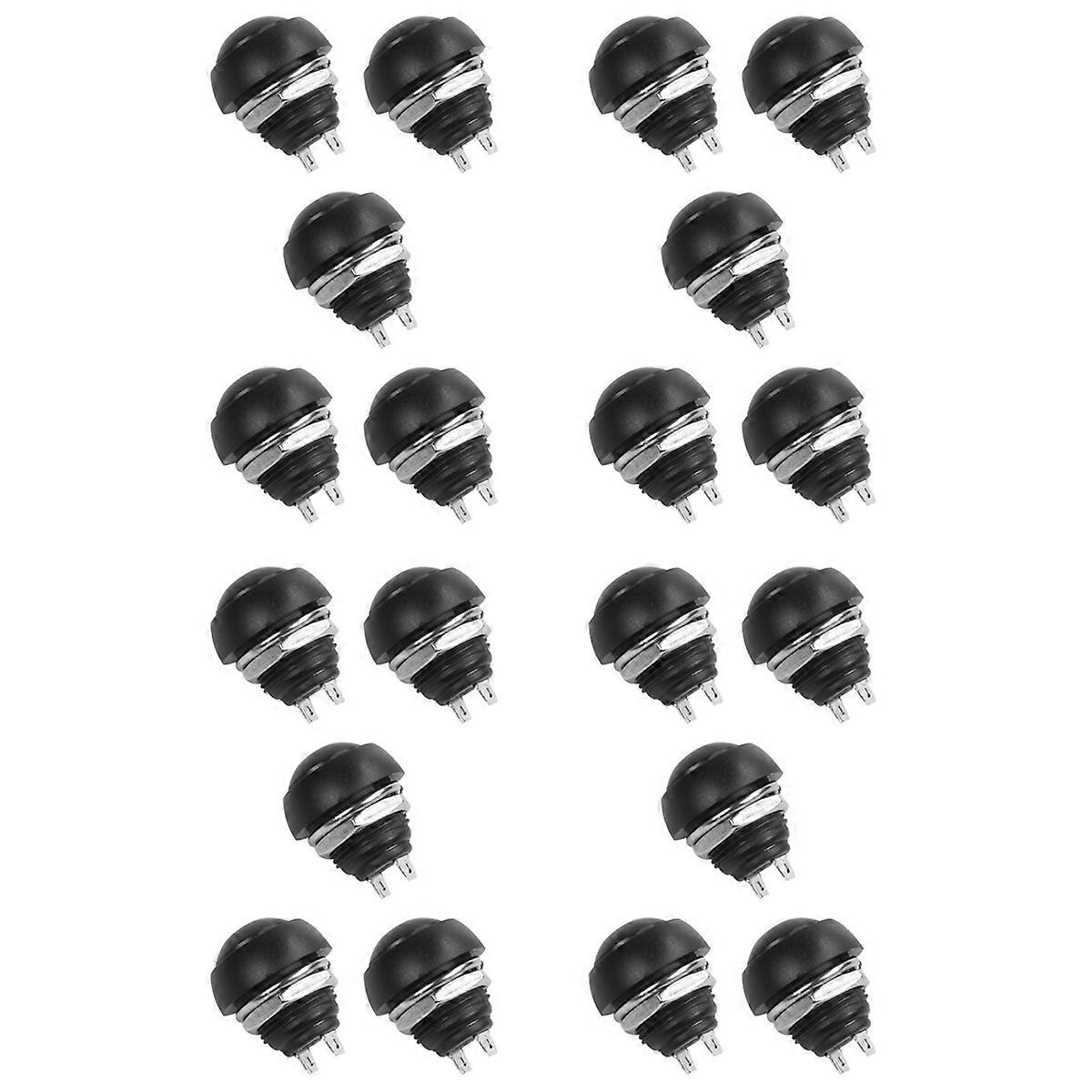 5X 12mm Waterproof Momentary ON/OFF Push Button Round SPST Switch