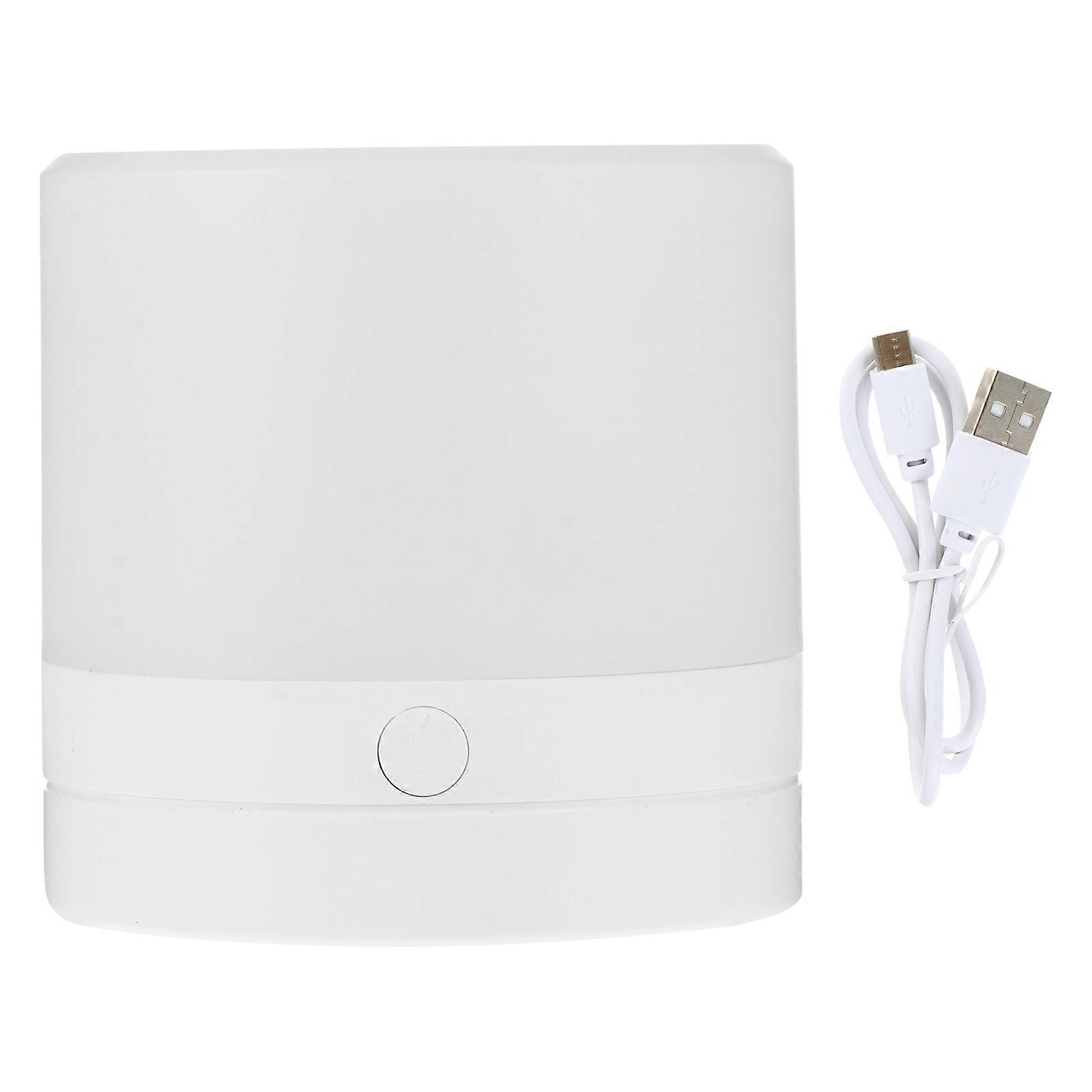 Touch Control Bedside Lamp Usb Charging Colorful Lighting Simple And Generous Style 2.6x2.6x2.6in 1Set