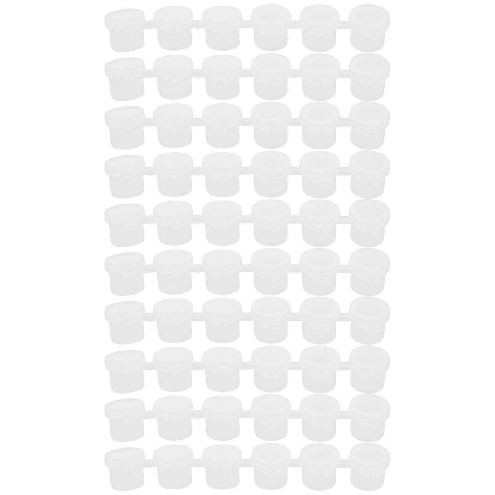 40pcs Plastic Paint With Lids Storage Containers For For Schools Birthday Parties And Paint Classes