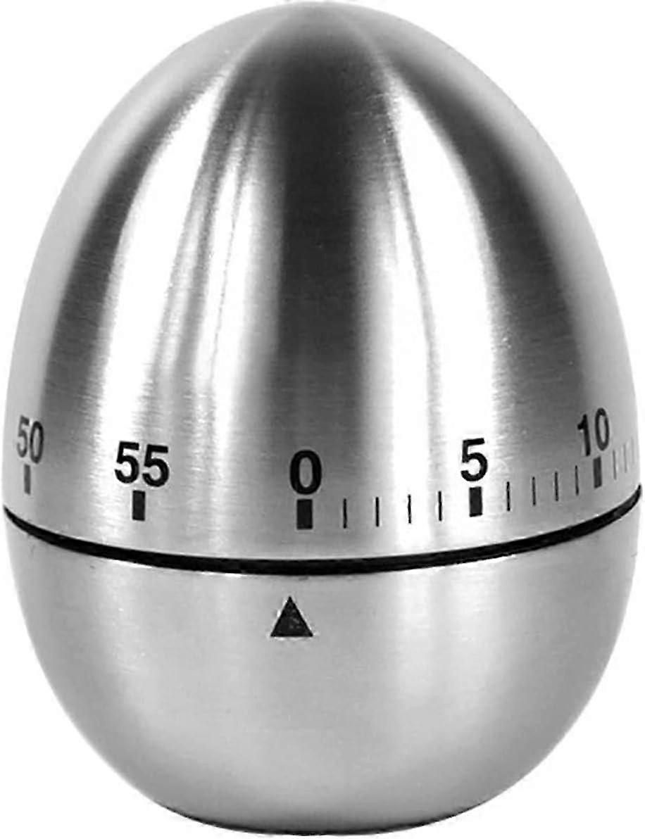 Stainless Steel Egg Shaped Kitchen Timer - Hand Washable