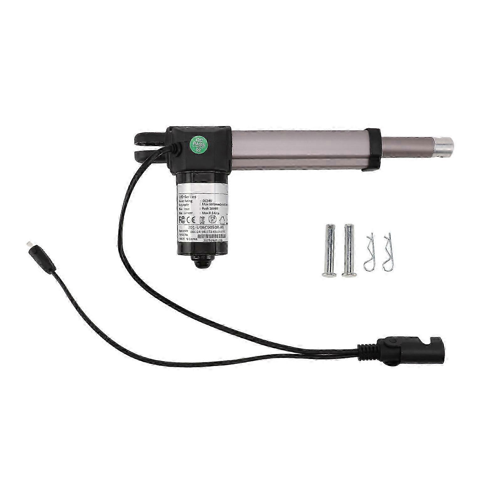 24V DC Motor 4 Inch Stroke Electric Linear Actuator 2000N Electric Sofa Push Rod Electric Lifter Resistant for Massage Chair