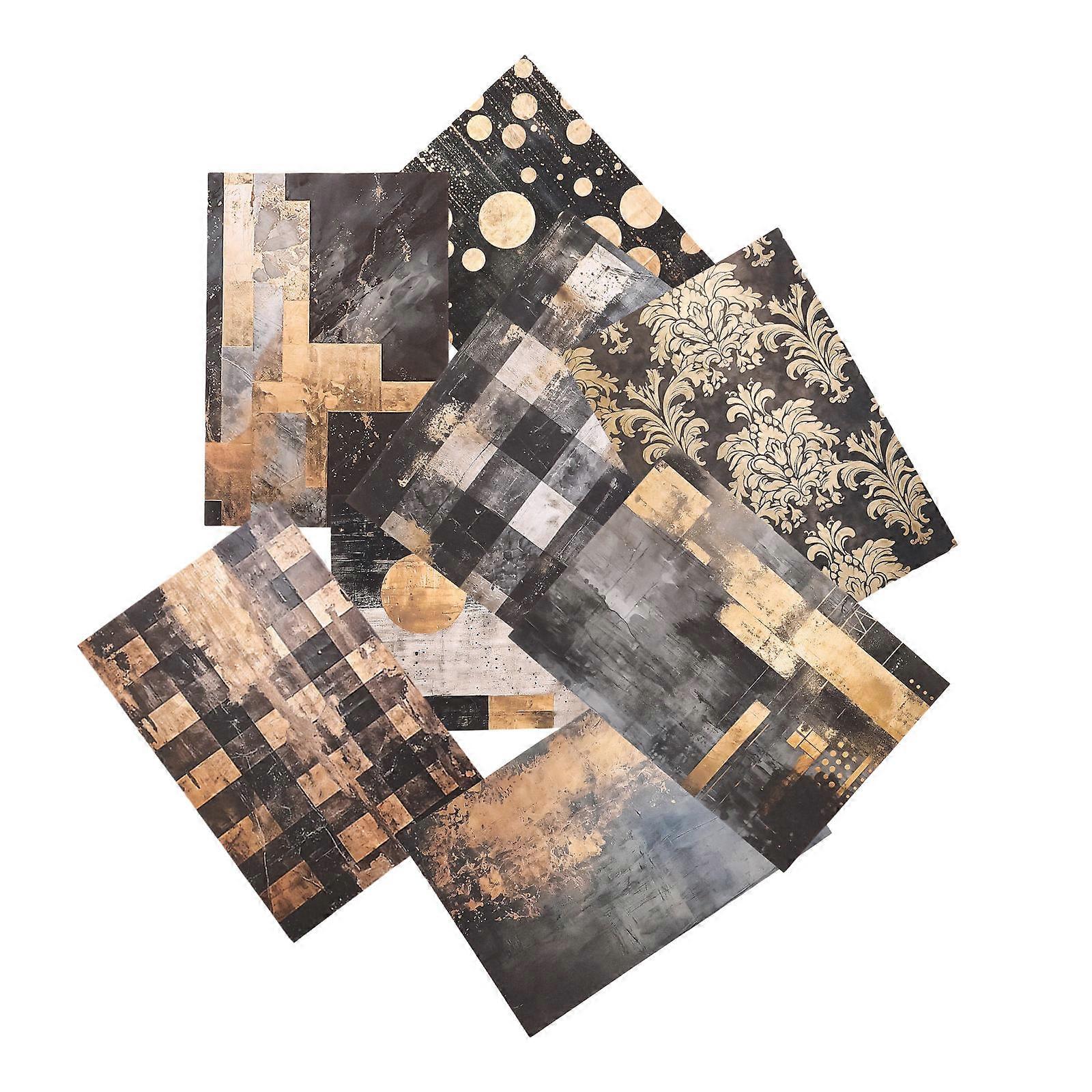 Craft Material Paper Scrapbooking Papers Diy Material Background Paper Assorted Color 8.25X5.62X0.04in Decoration 8 Sheets