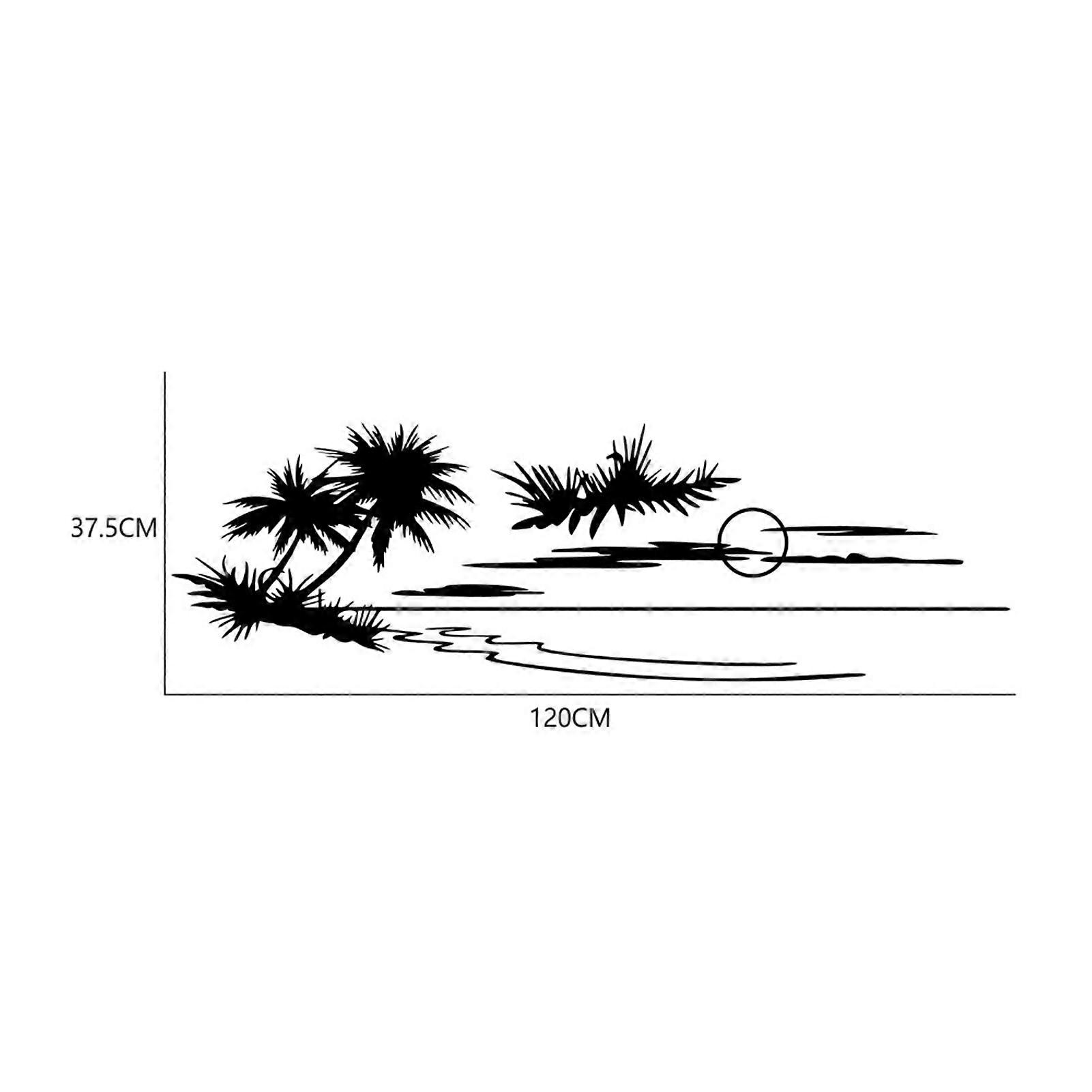 Large Size Beach Adventure Car Sticker,Universal RV Body Sticker for Car,Motorhome Decorative Stickers,Auto Body Window Stickers