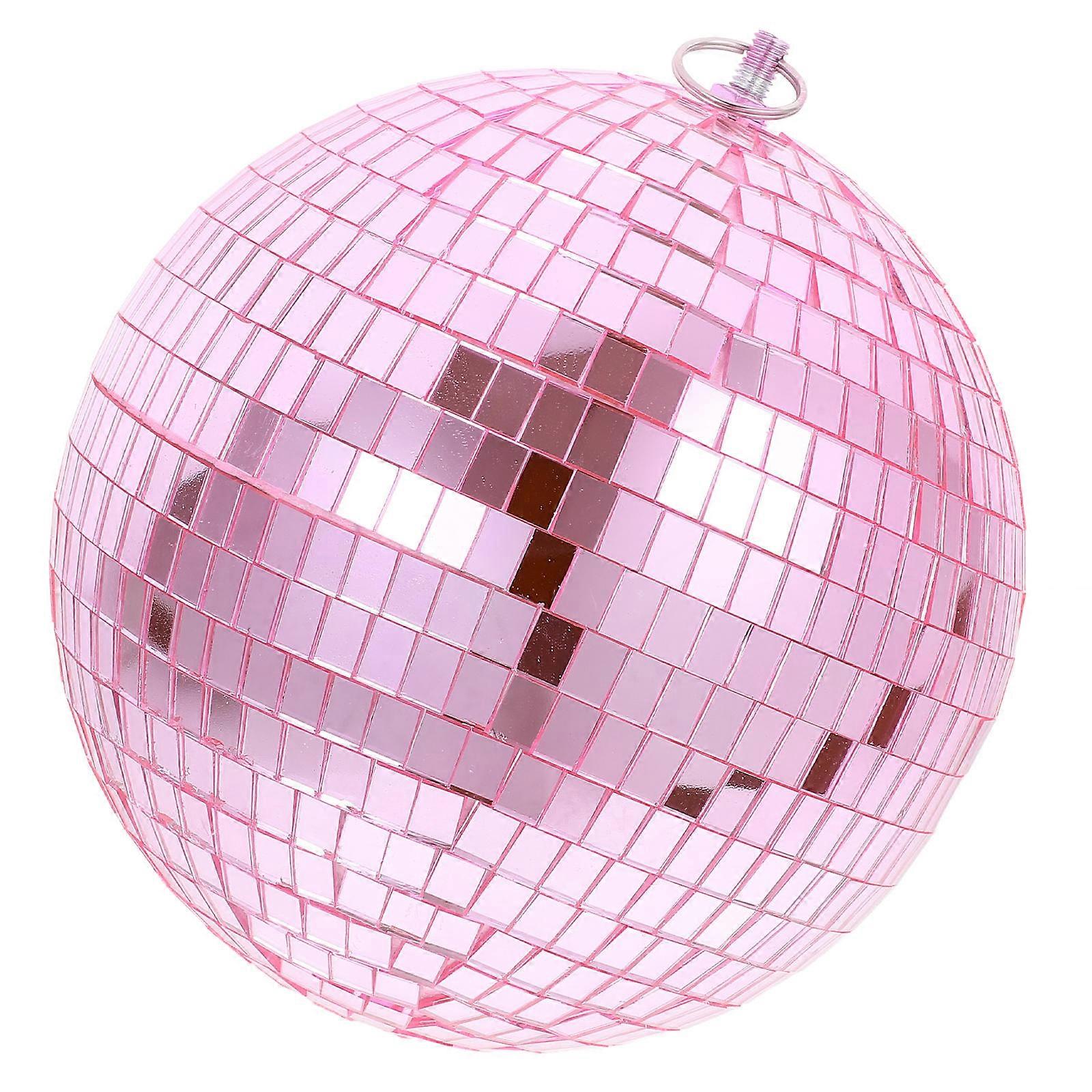 Valentine鈥檚 Disco Balls Pink 18cm Diameter Round Light Reflection For Wedding Party Ktv Disco Style 1Set
