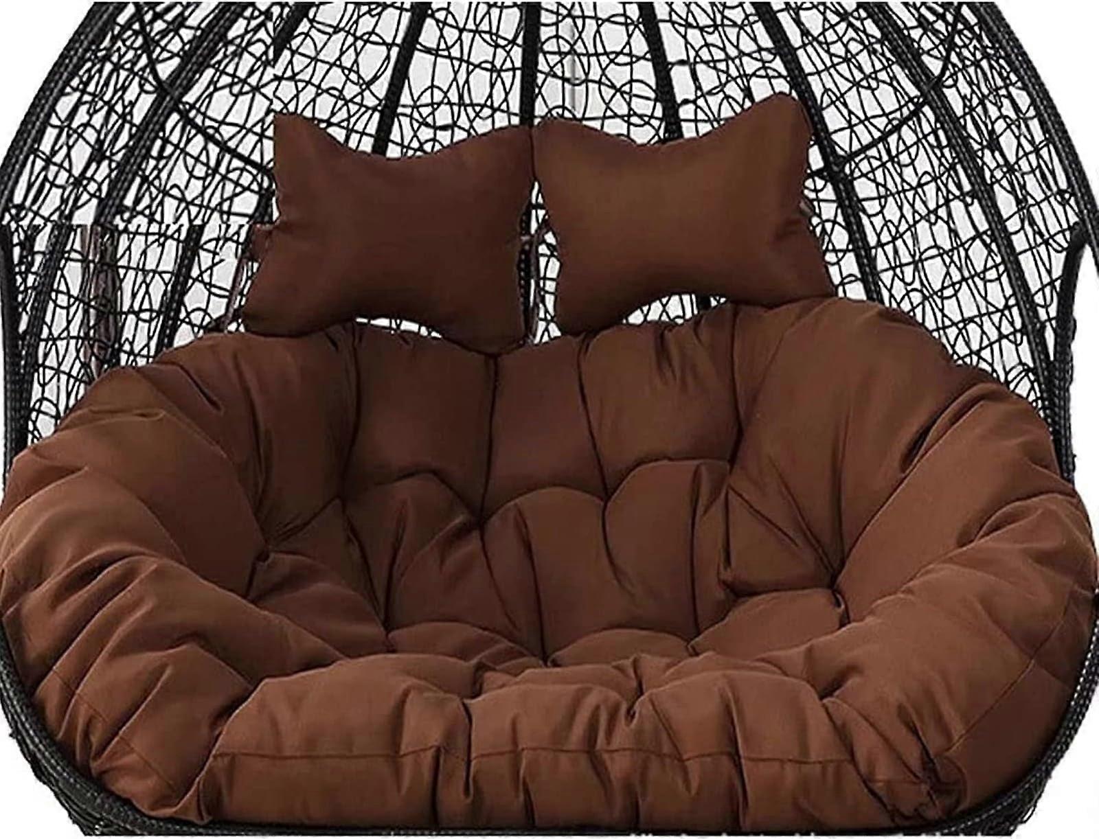 2人用屋外ハンモックスイングチェアクッション、防水厚み