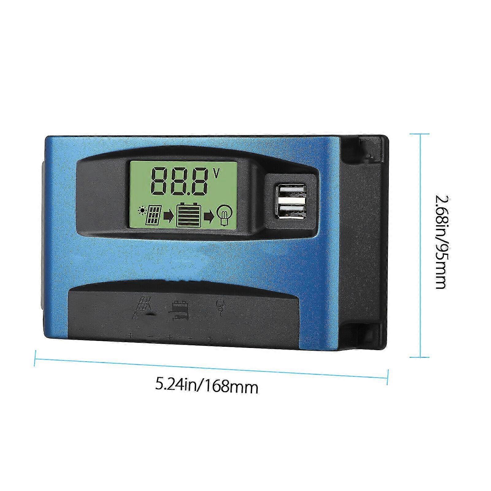 Solar Panel Controller MPPT Controller for Dual Charging with USB Ports 30A 40A Voltage Regulation and PWM Control for Photovoltaic Systems