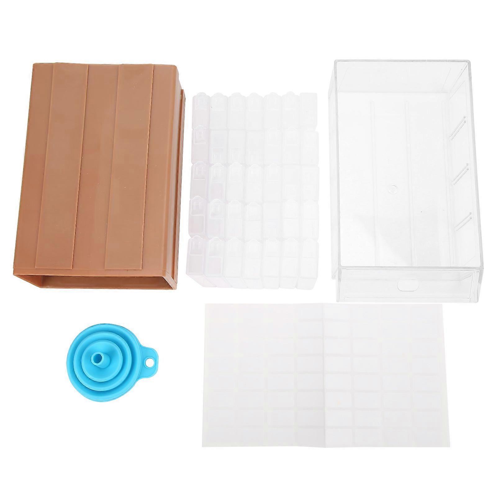 2025 Latest Model  Storage Box DIY Drawer Type PP Rhinestone Container with 35