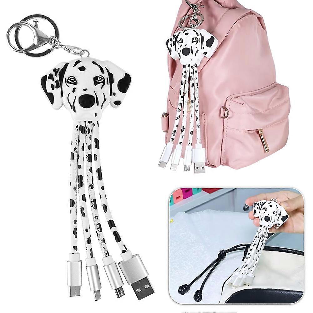 3 in 1 Multiple Charging Cable Portable Multi Charging Keychain with Micro/L/Type C 3 in 1 Charging Cable