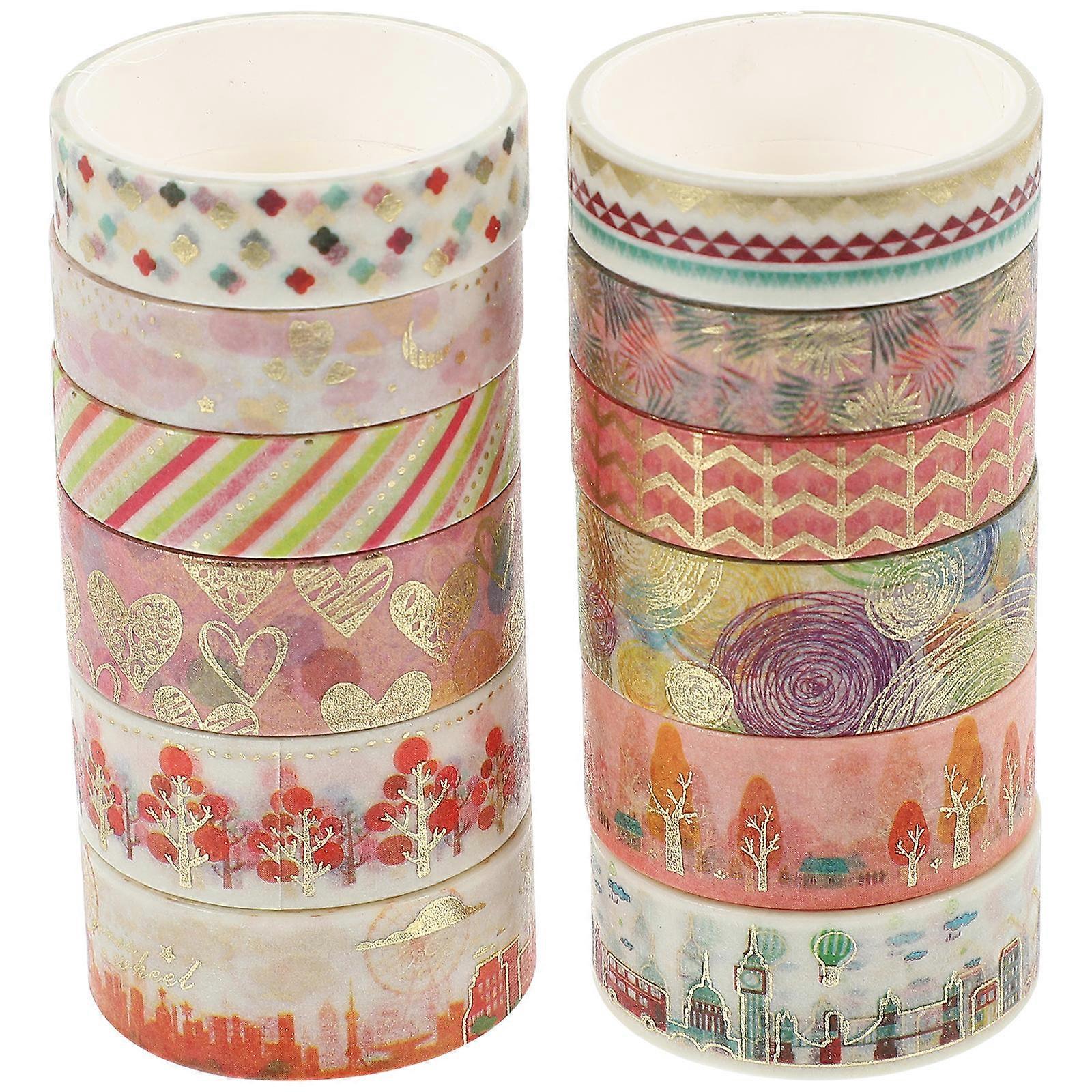 Journaling Washi Tape Washi Tape Planning Assorted Colors 200x1.0cm Friends 12 Rolls