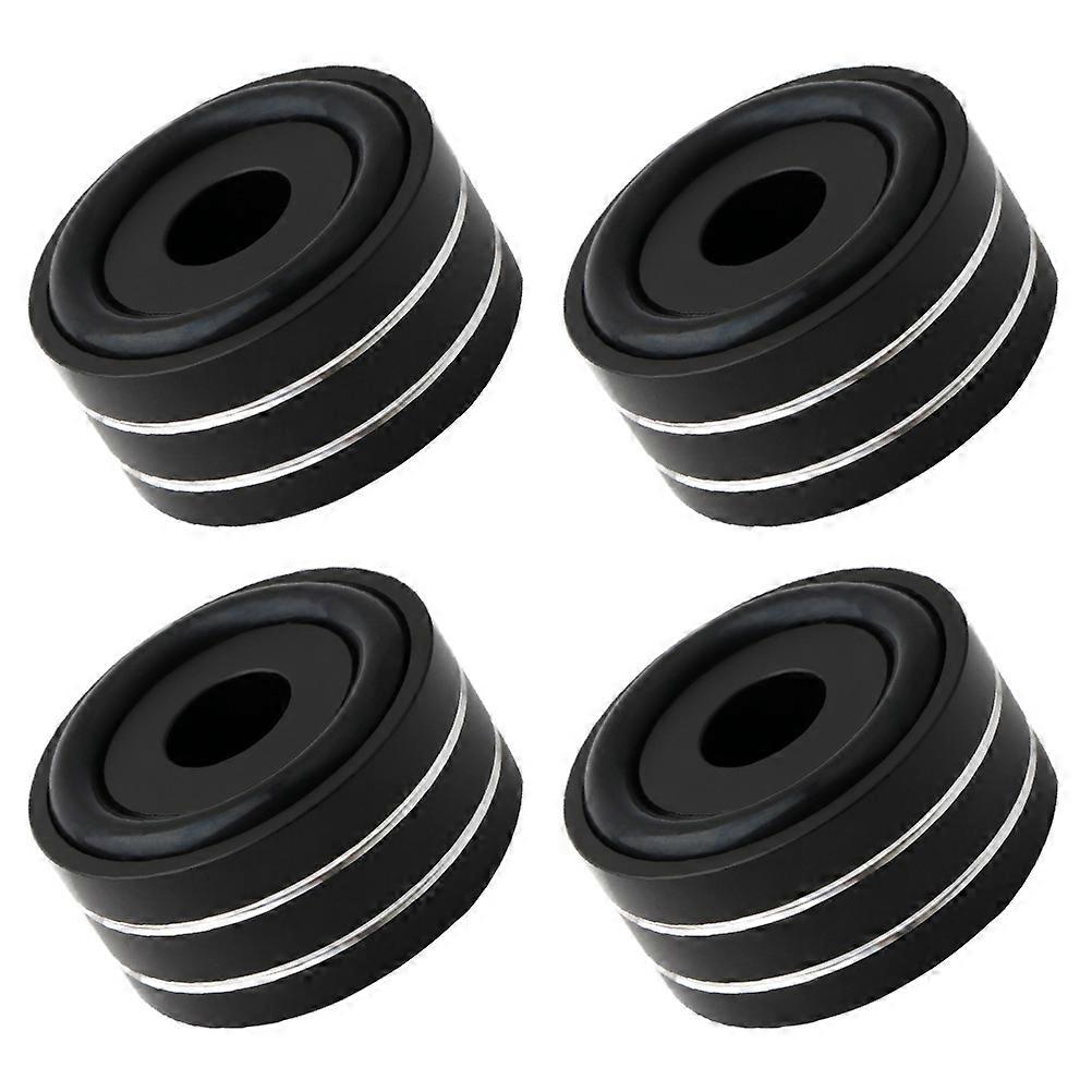 Sound Isolator Feet Shockproof Round Black Home Audio Setup 4.00X2.00X2.00CM 4 Pieces